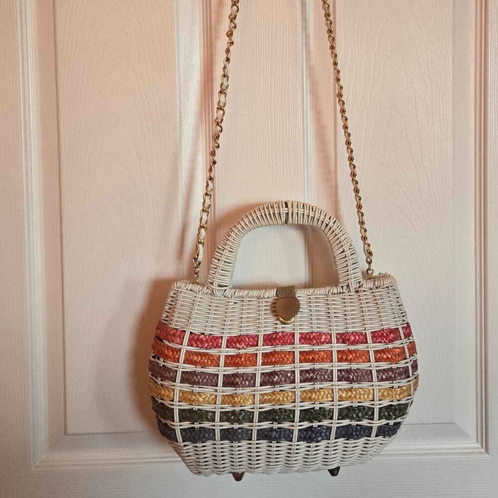 Vintage picnic basket purse